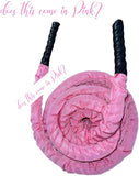 Pink Battle Rope, Heavy Strength Training Rope with Pink Protective Sleeve for Women